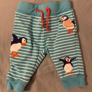 Baby Boden puffin pants, size 0-3 months